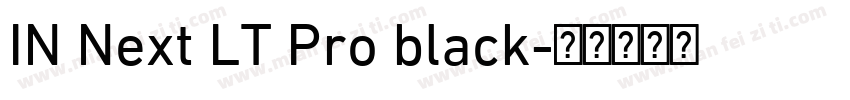 IN Next LT Pro black字体转换